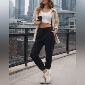 Vuori Aspen Black Jogger Track Pants